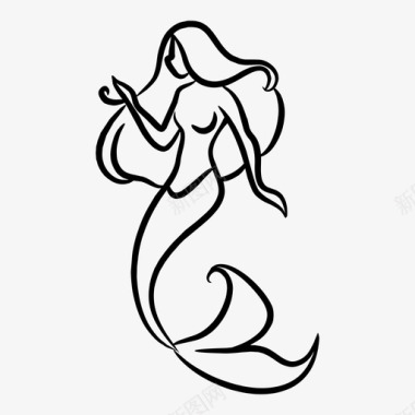 海妖传说美人鱼图标图标