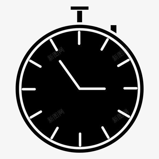 秒表运动计时器图标svg_新图网 https://ixintu.com 秒表 计时器 运动