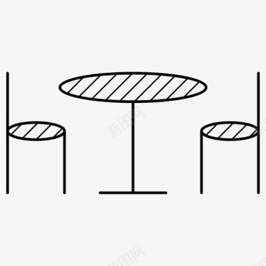 餐厅椅子桌子图标图标