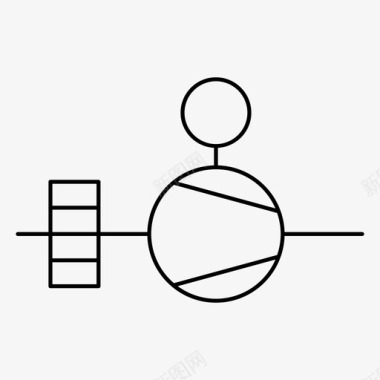罗茨鼓风机空气冷却器图标图标