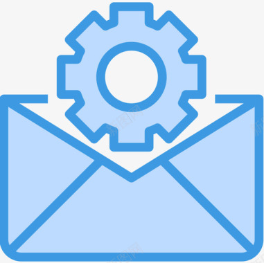 电子邮件搜索引擎优化5蓝色图标图标