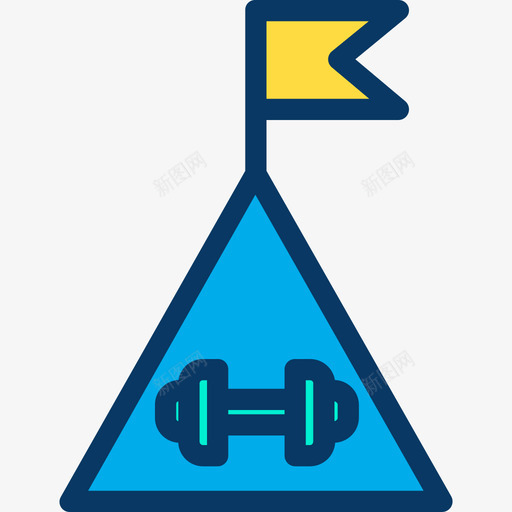 目标健身77线性颜色图标svg_新图网 https://ixintu.com 健身77 目标 线性颜色
