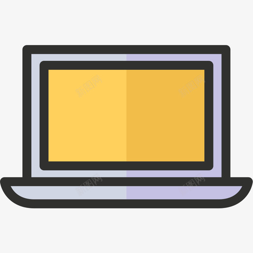 笔记本电脑广告21线性颜色图标svg_新图网 https://ixintu.com 广告21 笔记本电脑 线性颜色