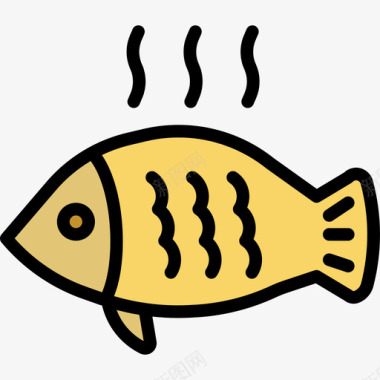 鱼38号餐厅原色图标图标