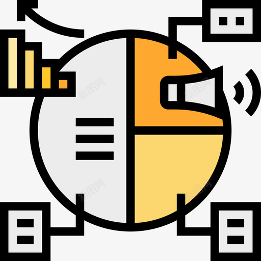 策略广告13线条色彩图标svg_新图网 https://ixintu.com 广告13 策略 线条色彩