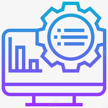 分析大数据11梯度图标图标