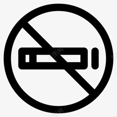 禁烟吸烟者消防部门大纲图标图标