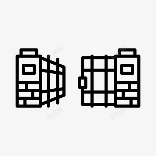 围栏电器设备图标svg_新图网 https://ixintu.com 围栏 大门 家用电器 工具 电器 设备