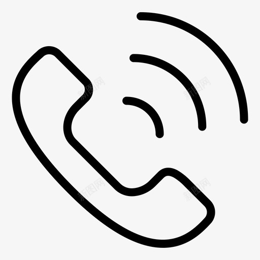 电话铃声呼叫通信图标svg_新图网 https://ixintu.com 呼叫 电话 电话铃声 网络 通信