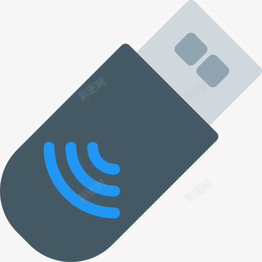 Usb网络31扁平图标svg_新图网 https://ixintu.com Usb 扁平 网络31