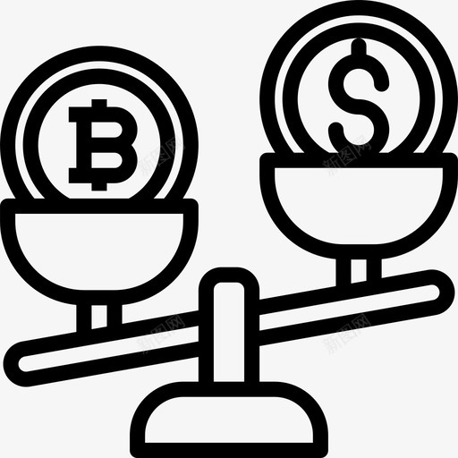 交换比特币37线性图标svg_新图网 https://ixintu.com 交换 比特币37 线性