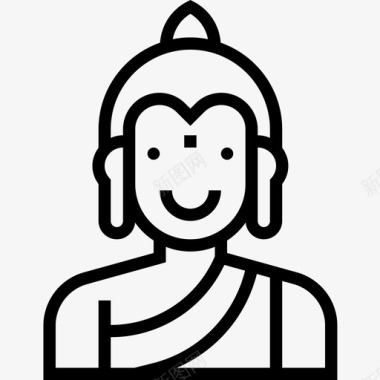 佛陀印度教神4直系图标图标