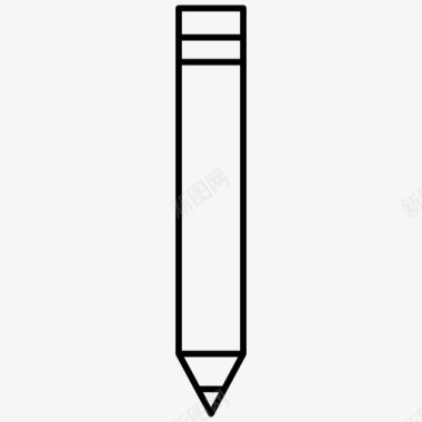 铅笔书写基本ui轮廓图标图标
