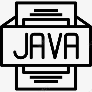 Java文件类型3线性图标图标