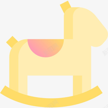 马玩具33黄色图标图标