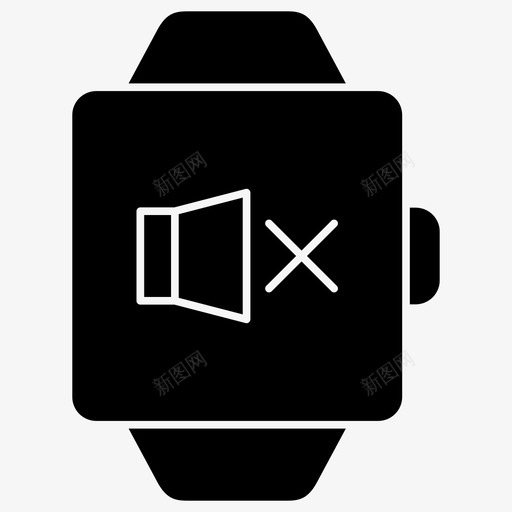智能手表字形图标svg_新图网 https://ixintu.com 智能手表字形图标