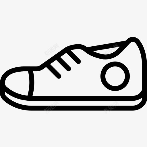 运动鞋办公室90直线型图标svg_新图网 https://ixintu.com 办公室90 直线型 运动鞋