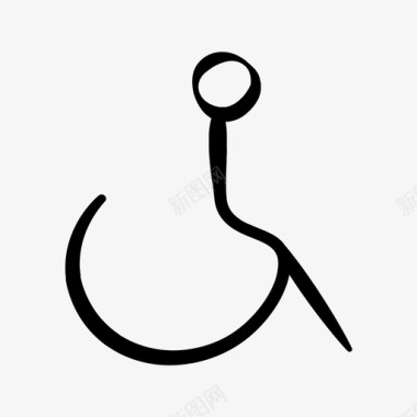 无障碍无障碍卫生间残疾人图标图标