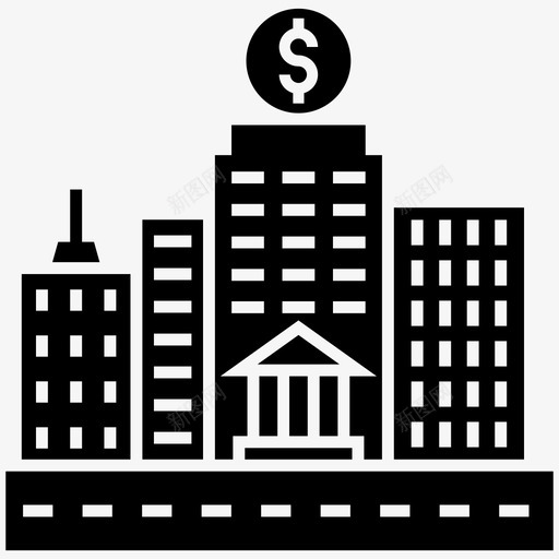 银行银行建筑结构中央银行图标svg_新图网 https://ixintu.com 中央银行 储蓄 储蓄所 金融和税收字形图标 银行 银行建筑结构