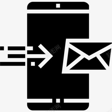 电子邮件智能手机功能5填充图标图标