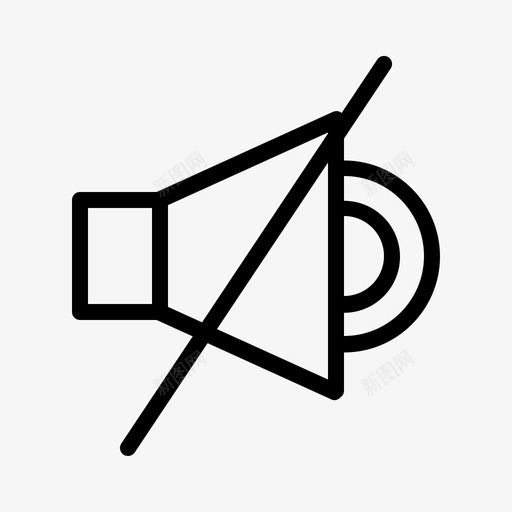 音量应用程序摄像头图标svg_新图网 https://ixintu.com 应用程序 摄像头 网络 视频 静音 音量