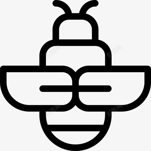 蜜蜂昆虫5直系图标svg_新图网 https://ixintu.com 昆虫5 直系 蜜蜂