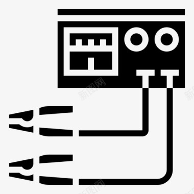电池充电器发电机电源图标图标