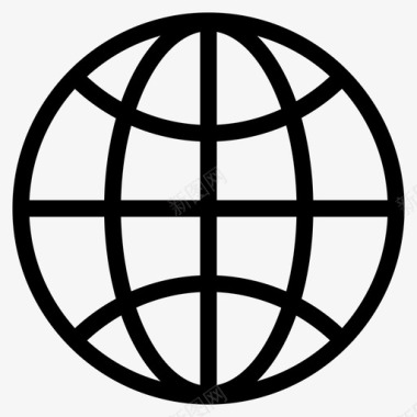 互联网连接世界图标图标