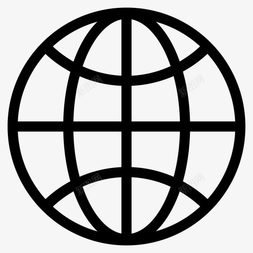 互联网连接世界图标svg_新图网 https://ixintu.com 世界 互联网 全球 连接