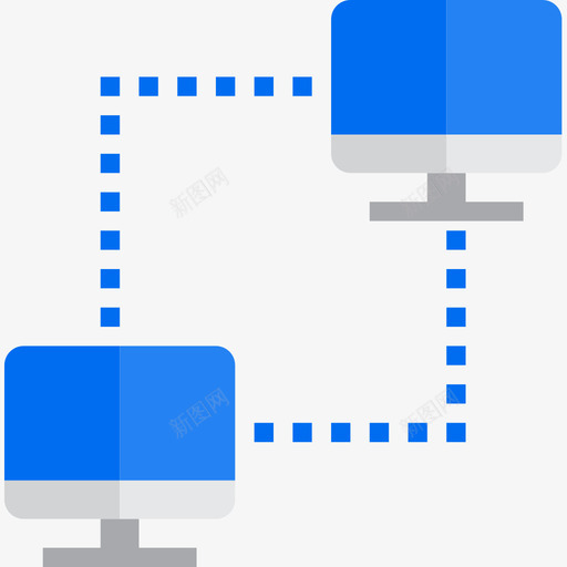 网络通信网络3扁平图标svg_新图网 https://ixintu.com 扁平 网络 通信网络3