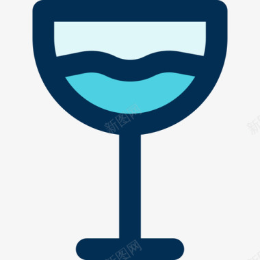 葡萄酒饮料13线性颜色图标图标