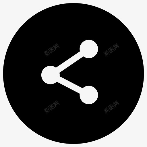 共享按钮链接网络图标svg_新图网 https://ixintu.com 共享按钮 用户界面按钮 网络 链接
