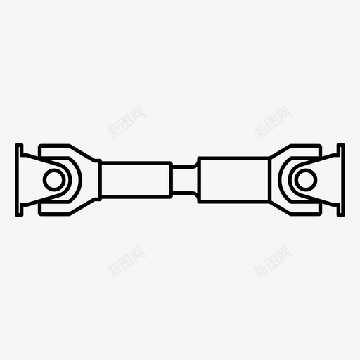 万向节联轴器驱动图标svg_新图网 https://ixintu.com 万向节 机械 联轴器 设备 驱动