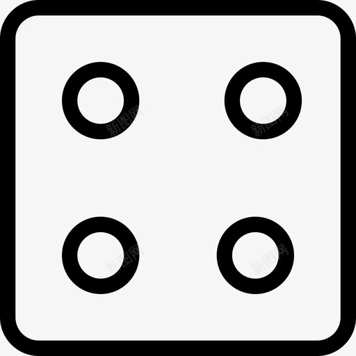 骰子扑克2直线型图标svg_新图网 https://ixintu.com 扑克2 直线型 骰子