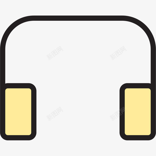 耳机计算机设备2线性颜色图标svg_新图网 https://ixintu.com 线性颜色 耳机 计算机设备2