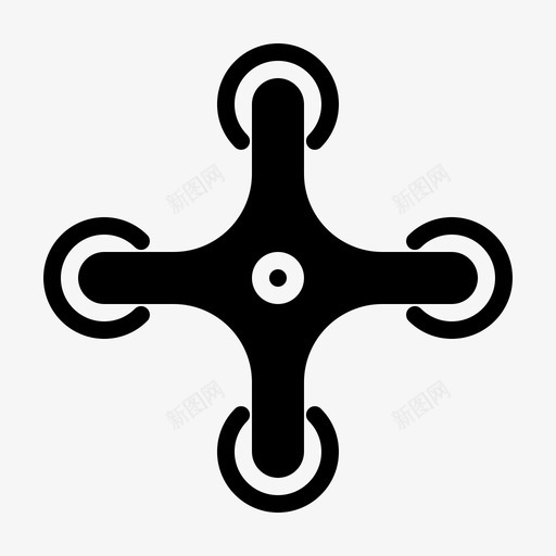 无人机设备硬件图标svg_新图网 https://ixintu.com 无人机 智能 物联网字形 硬件 网络 设备