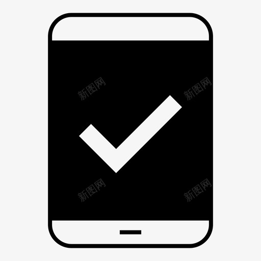 批准手机支票图标svg_新图网 https://ixintu.com 像 学校 手机 批准 支票 移动接入