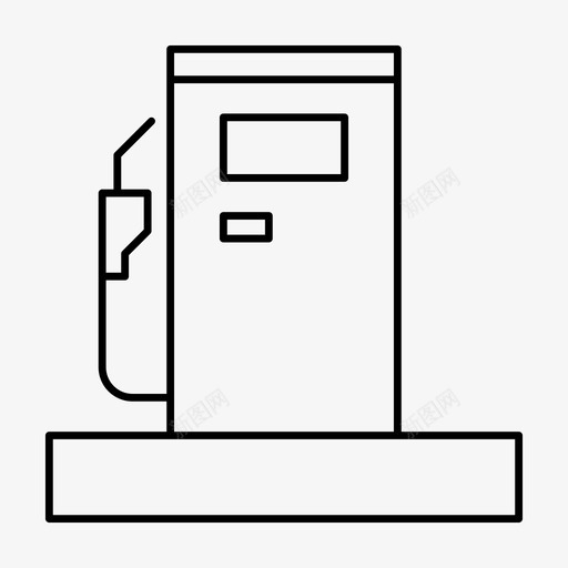 加油站汽车运输图标svg_新图网 https://ixintu.com 加油站 汽车 车辆 车辆线薄 运输