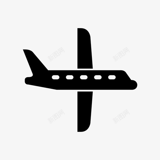 飞机商务天空图标svg_新图网 https://ixintu.com 交通 商务 天空 旅行 飞机
