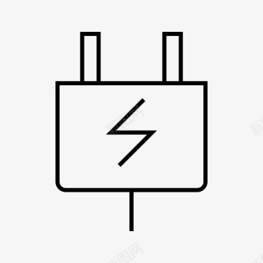 电源插头充电设备图标图标
