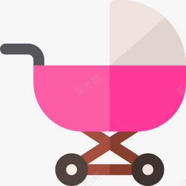 婴儿车家庭生活13平房图标图标