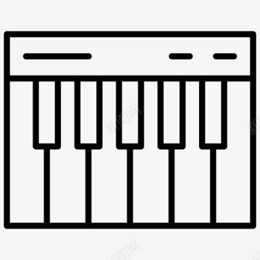 电钢琴数码钢琴乐器图标图标