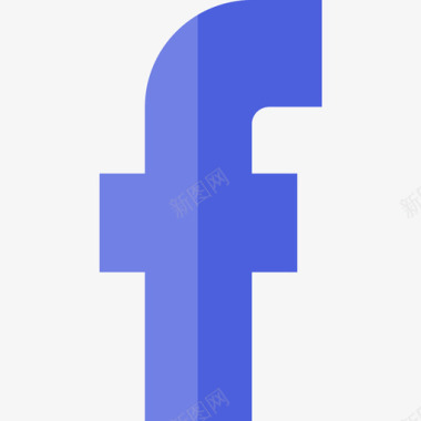 Facebook社交媒体55扁平图标图标