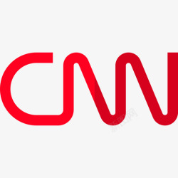 CnnCnn电影和电视标识平面图标高清图片