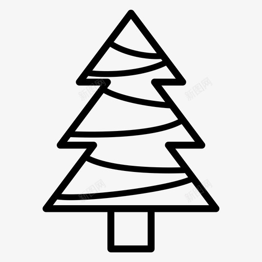 圣诞树装饰品灯图标svg_新图网 https://ixintu.com 圣诞树 灯 装饰品