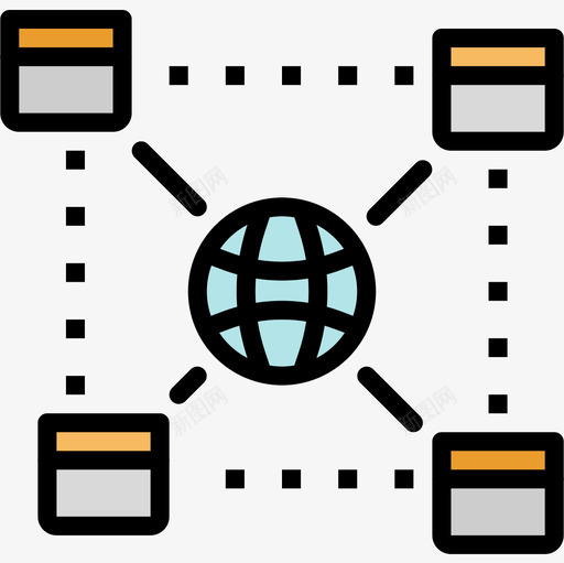 互联网人工智能线性颜色图标svg_新图网 https://ixintu.com 互联网 人工智能 线性颜色