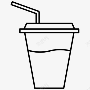果汁饮料杯子图标图标