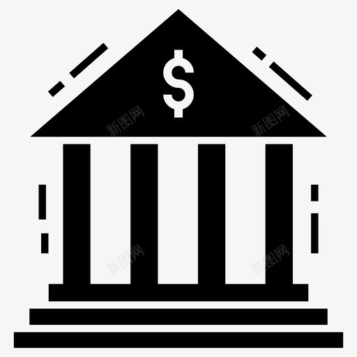银行中央银行储蓄所图标svg_新图网 https://ixintu.com 中央银行 储蓄所 储蓄银行 金融和税收字形图标 银行 银行建筑结构