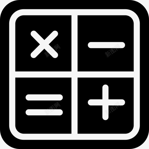 计算器教育和学校2实心图标svg_新图网 https://ixintu.com 实心 教育和学校2 计算器