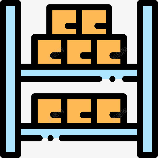 货物批量生产线性颜色图标svg_新图网 https://ixintu.com 批量生产 线性颜色 货物